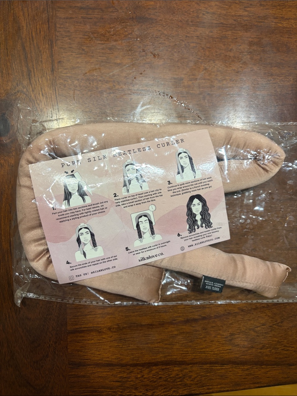 Silk Heatless Curler - Blush Pink